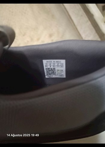 Adidas Gri Erkek Spor Ayakkabı Velcro - Görsel 5