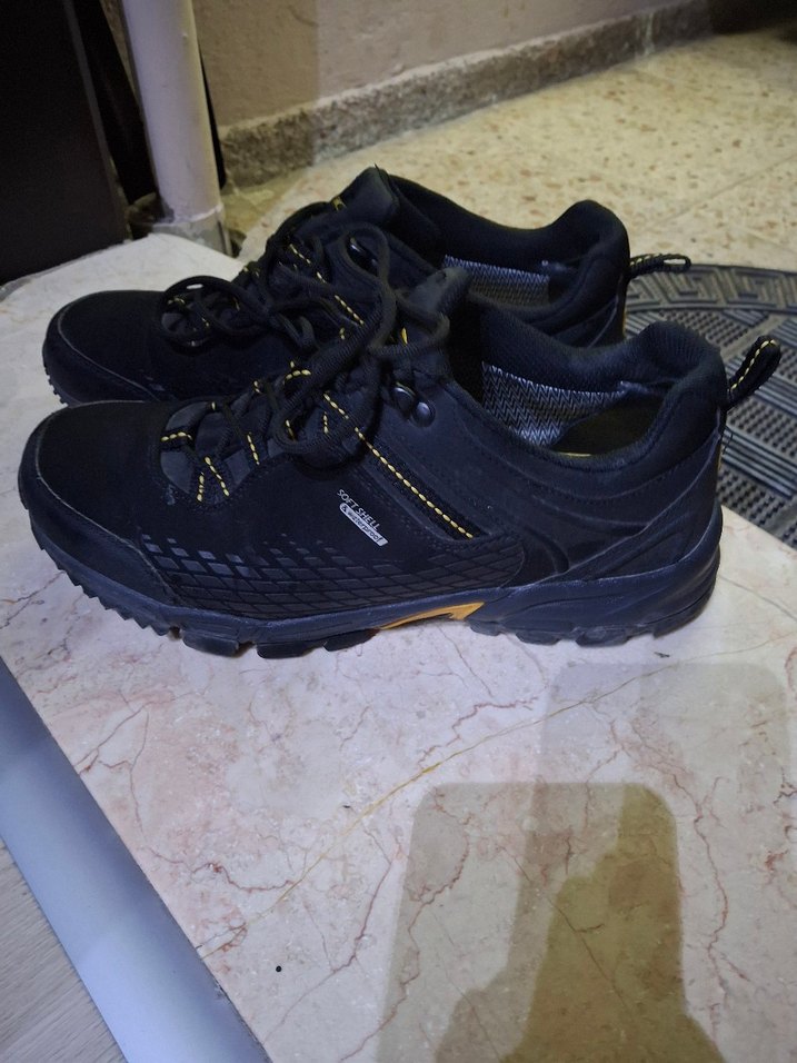 Siyah Erkek Outdoor Ayakkabı Velcro Bağcıklı - Görsel 2