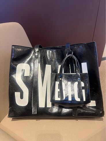 Twist tote çanta minik çantası ile