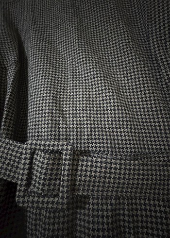 Kadın vizon Ekose Midi Elbise - Görsel 4