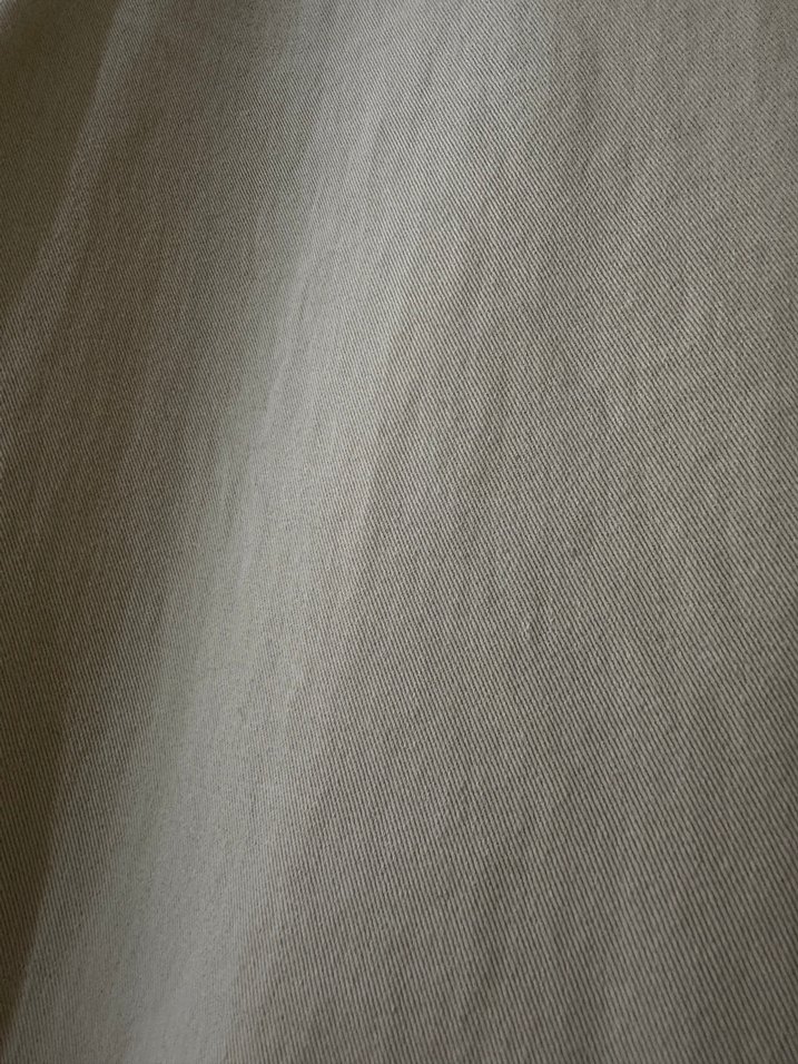 Bej Kadın Keten Rahat Kesim Pantolon - Görsel 2