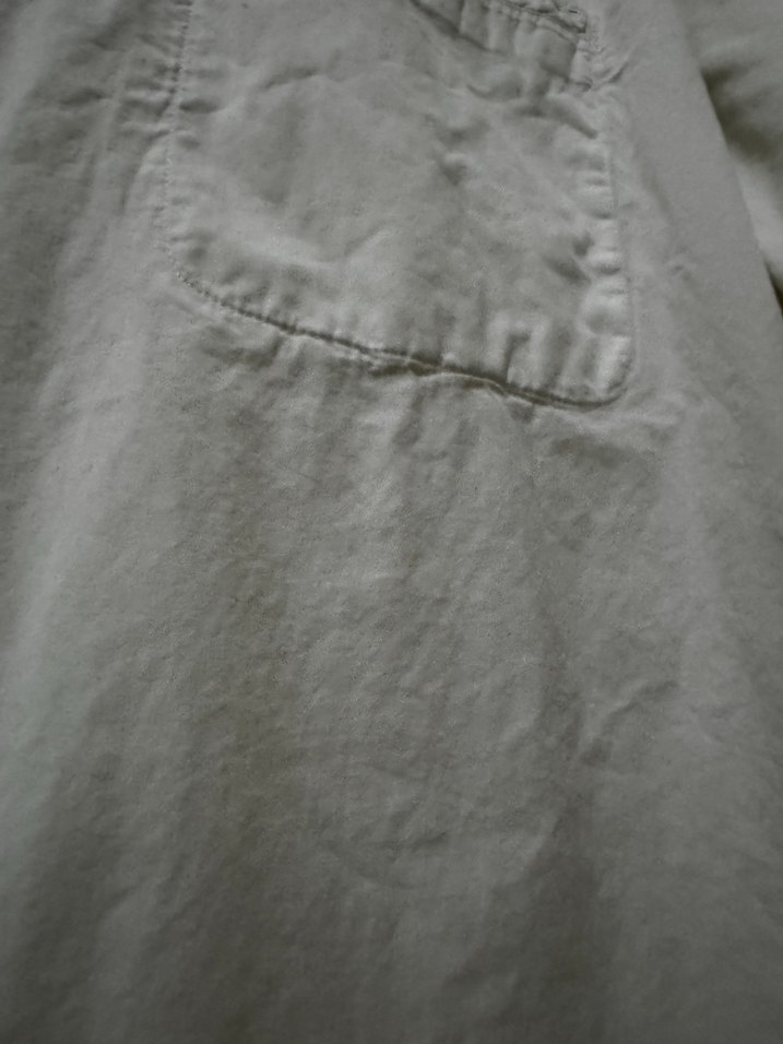 Düğmeli Beyaz poplin Kadın Gömlek - Görsel 2