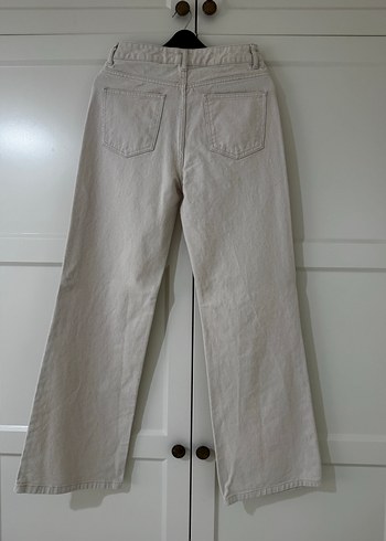 Bej Kadın Denim Jean - Görsel 4