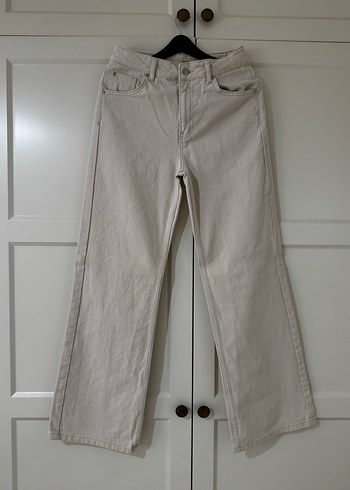 Bej Kadın Denim Jean - Görsel 3