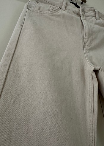 Bej Kadın Denim Jean - Görsel 2