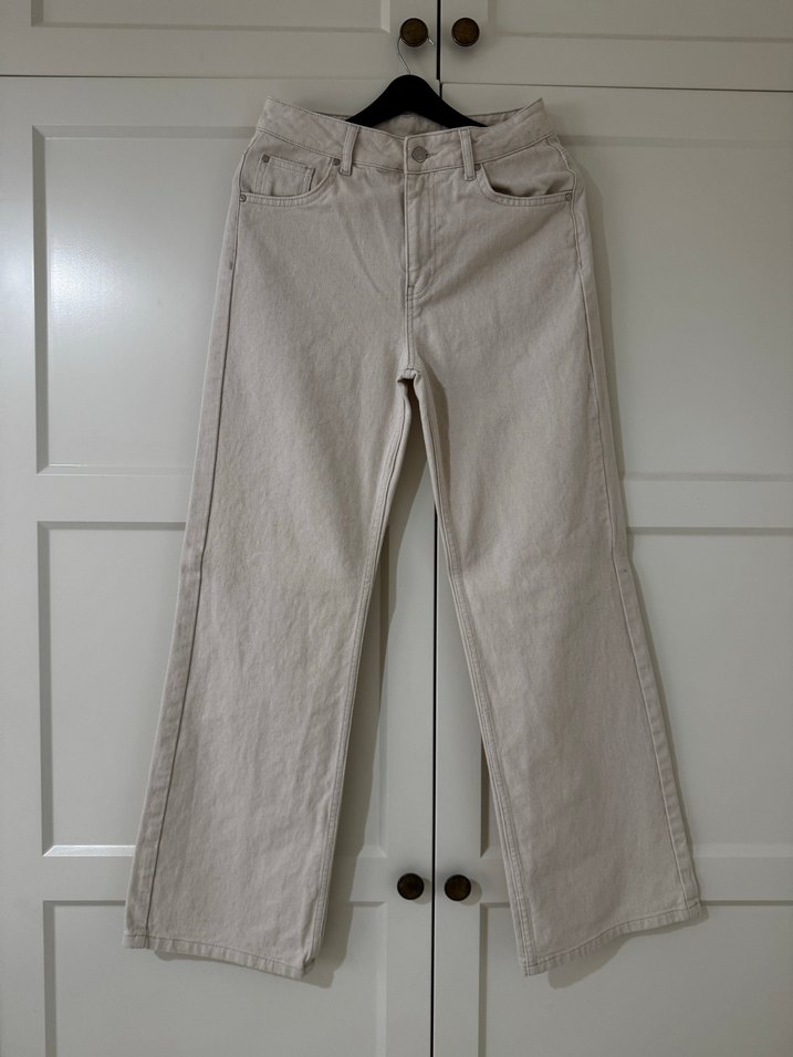 Bej Kadın Denim Jean - Görsel 3