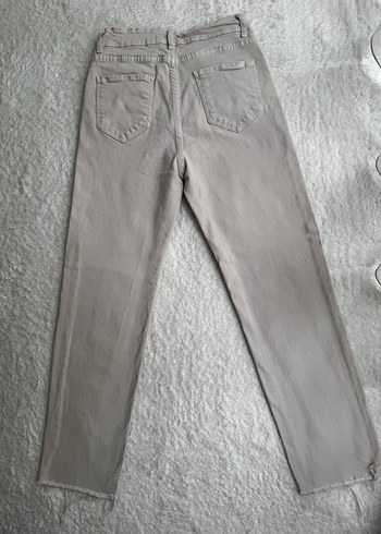 Bej Pantolon, Regular Fit, Midi Boy - Görsel 3