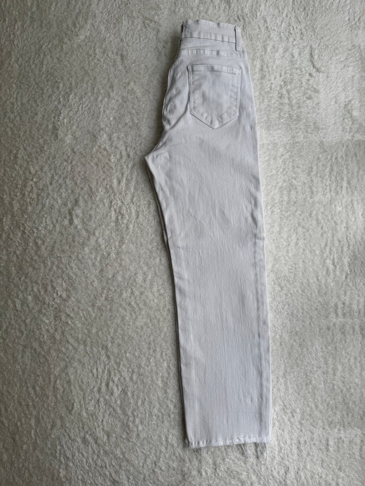 Beyaz Kadın Normal Kesim Jean - Görsel 3