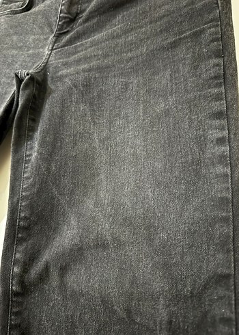 Siyah Midi Boy Kadın Denim Jean - Görsel 3