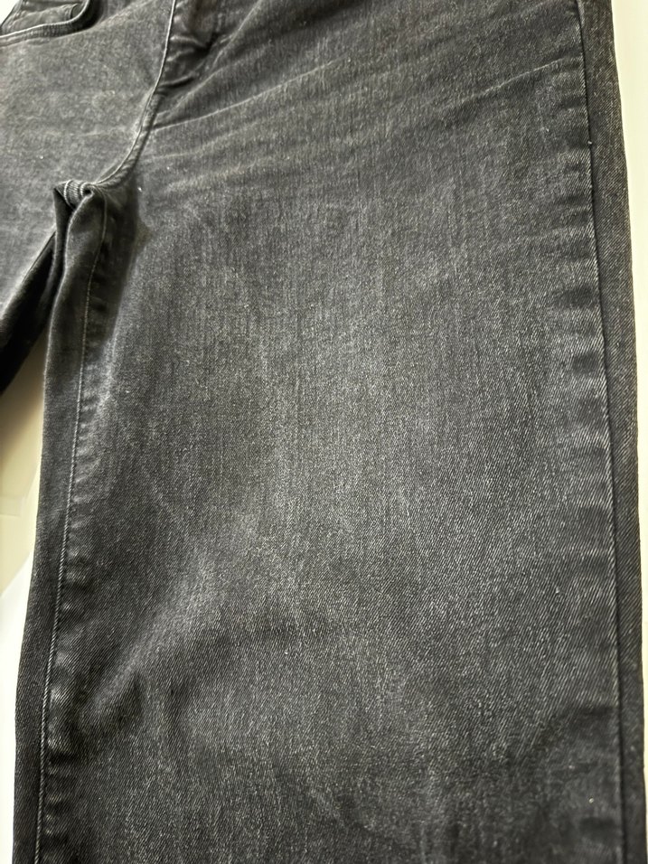 Siyah Midi Boy Kadın Denim Jean - Görsel 3