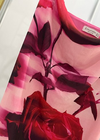 Pembe Drapeli Mini Elbise - Görsel 2