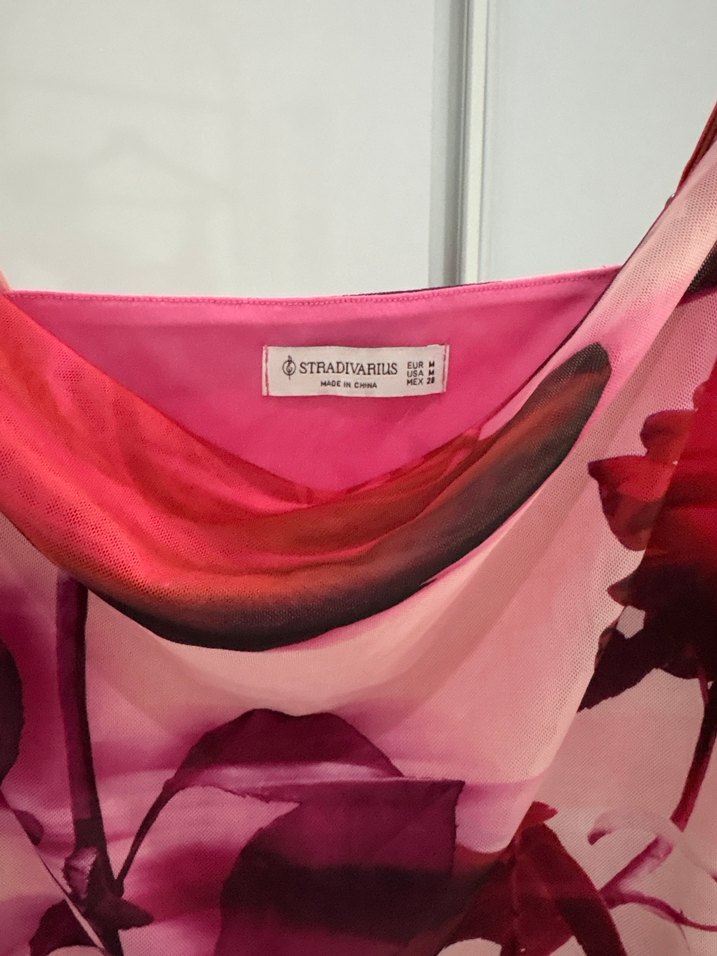 Pembe Drapeli Mini Elbise - Görsel 3