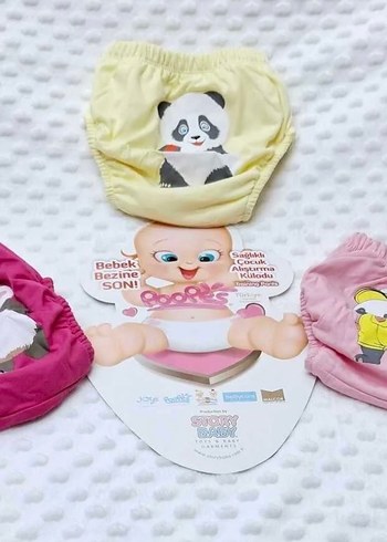 Renkli Baskılı Bebek Külotları alıştırma külodu