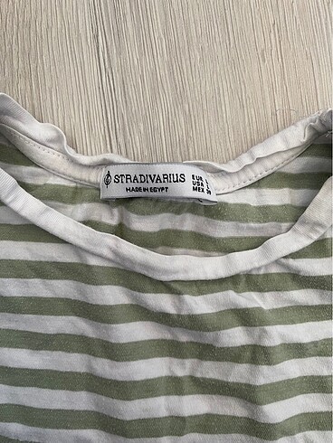 l Beden Çizgili tshirt