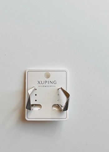 Xuping Gri Mini Tokalı Küpe
