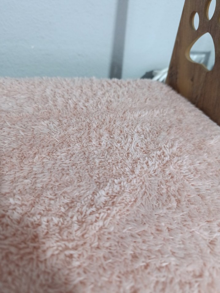 PEMBE Peluş Kedi Yatağı - Görsel 3