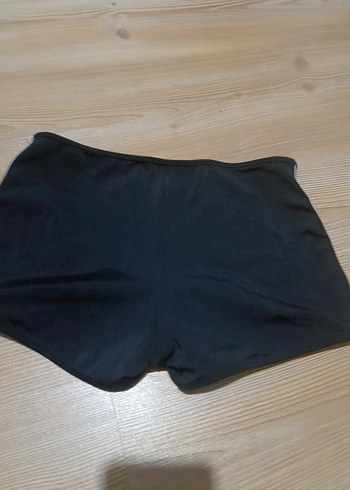 Siyah Elastik Spor Şort - Görsel 4