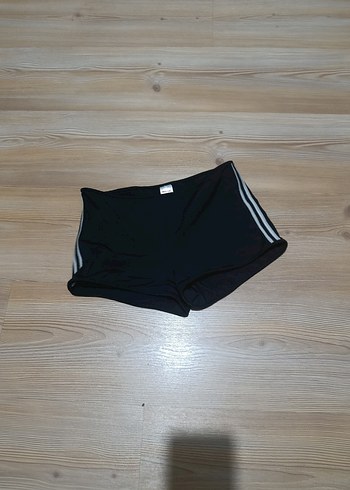 Siyah Elastik Spor Şort - Görsel 2