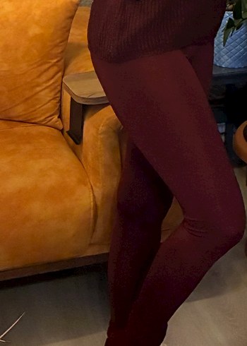 OYSHO Bordo Kadın Tayt - Görsel 2