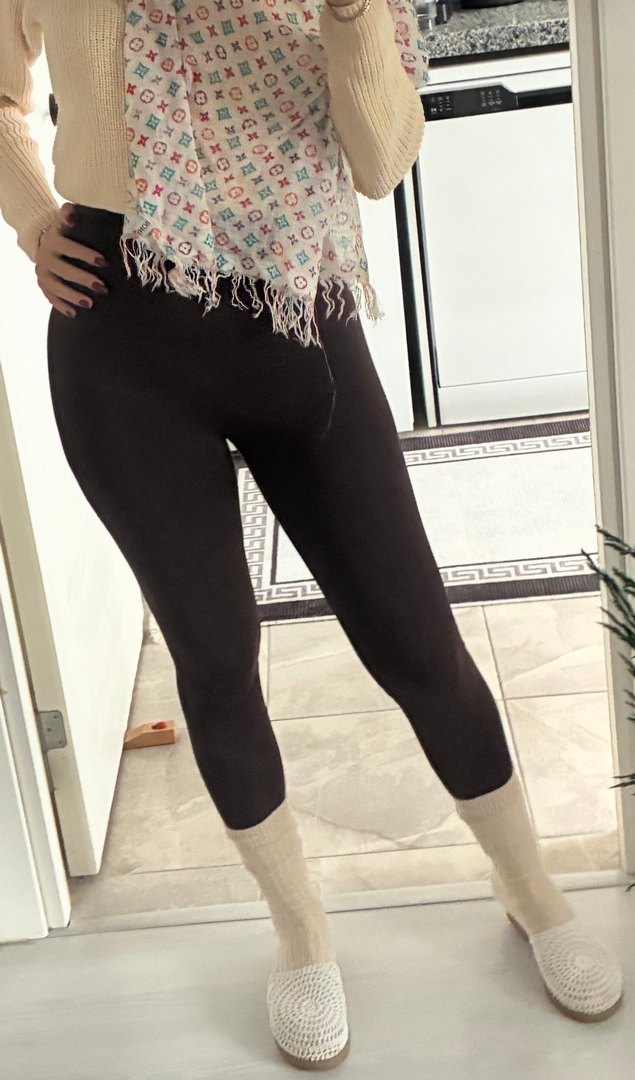 OYSHO Kahverengi  Kadın Tayt - Görsel 2