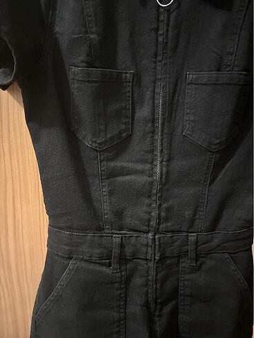 m Beden Bershka kot kısa tulum
