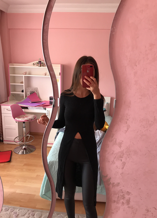 Uzun göbeği açık tişört 