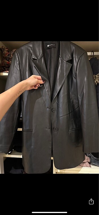 Bershka Deri blazer
