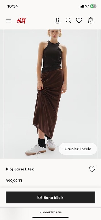 H&M Kloş etek