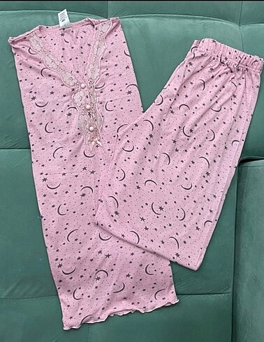 l Beden kadın uzun kollu pijama takımı