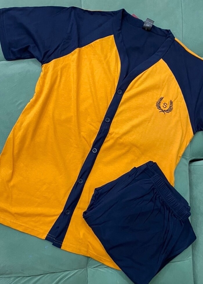 erkek kısa kollu pijama takımı - Görsel 2