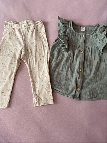H&m bebek takım kıyafet müslin