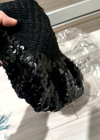 Siyah Kadın Puantiyeli Bere - Görsel 6