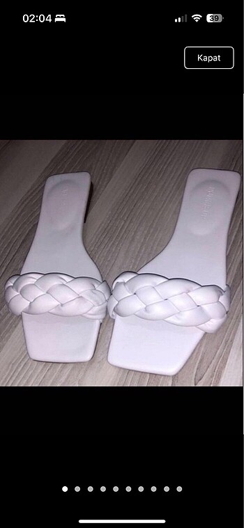Stradivarius Hiç giyilmemiş terlik 36 numara #terlik #örgüterlik