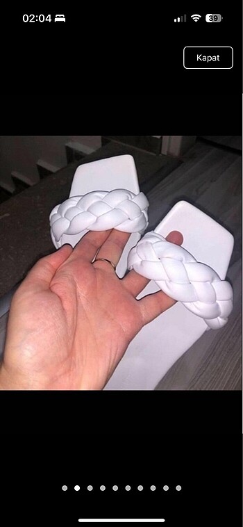 36 Beden Hiç giyilmemiş terlik 36 numara #terlik #örgüterlik