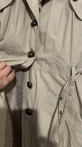 m Beden ten rengi Renk M beden trençkot #trençkot #trenç #ceket #trenchcoat