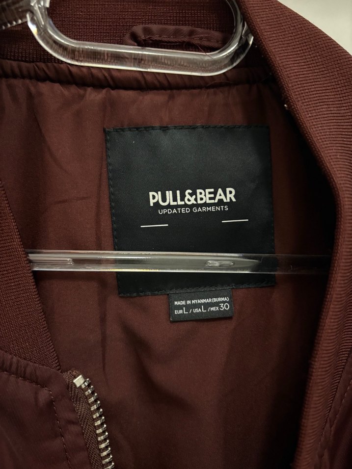 Bordo Pullandbear bomber ceket - Görsel 3