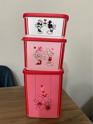 Tupperware Minnie Mickey 3-Piece Storage Set - AliExpress