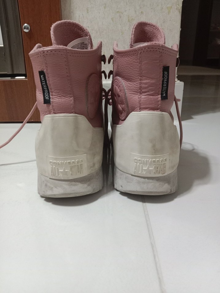 Pembe Platform Topuklu Kadın Spor Ayakkabı - Görsel 4