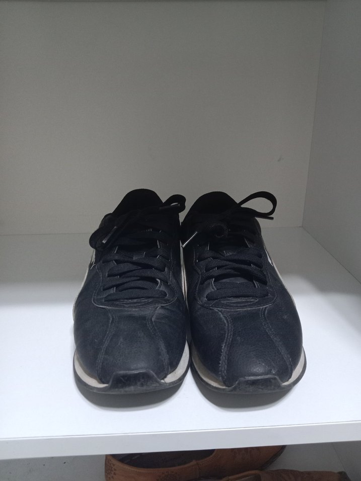 Siyah Beyaz Spor Ayakkabı - Görsel 4