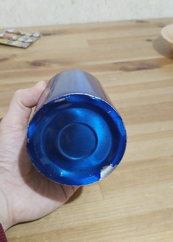 Parlak Mavi Çocuk Termos Şişesi - Görsel 2