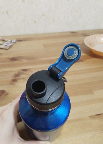 Parlak Mavi Çocuk Termos Şişesi - Görsel 3