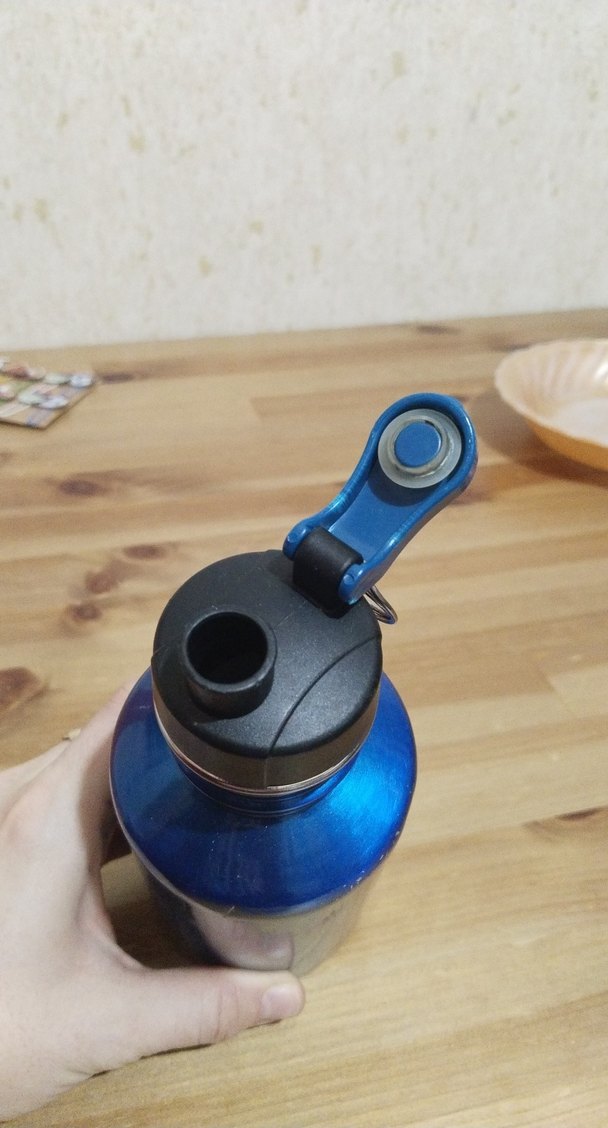 Parlak Mavi Çocuk Termos Şişesi - Görsel 3