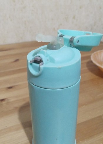 Pastel Mavi Çocuk Termos Şişesi - Görsel 2