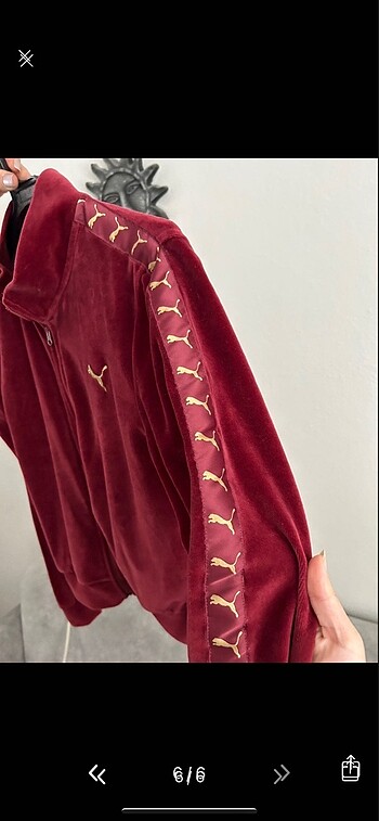 Puma kadife bordo kapüşonlu sweat