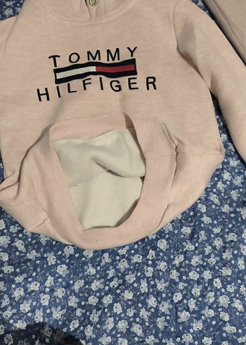 7 Yaş Beden çeşitli Renk Kızlar için Bej Kapüşonlu Sweatshirt ve Eşofman