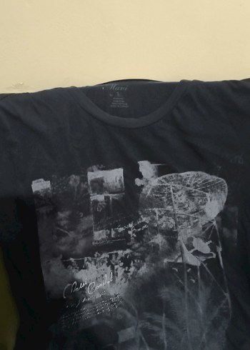 Siyah Kısa Kollu mavi tişörtü - Görsel 3