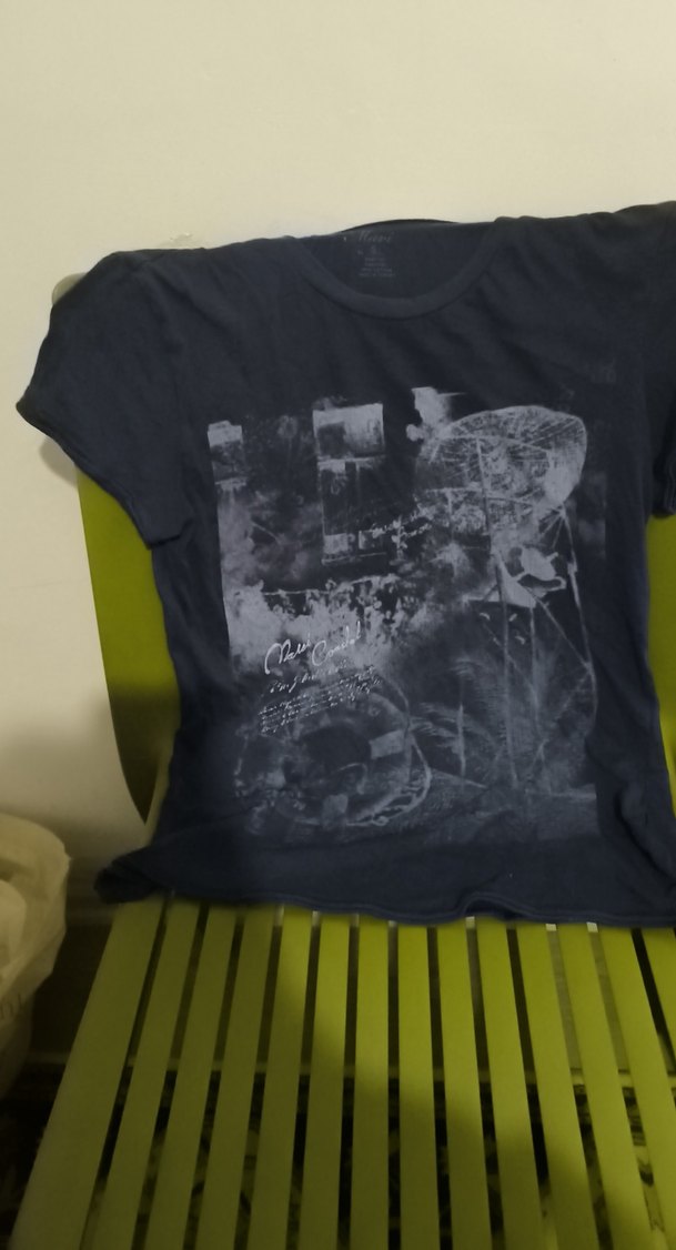 Siyah Kısa Kollu mavi tişörtü - Görsel 2