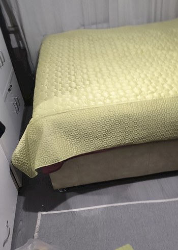 Pastel Bej Düz Yatak Örtüsü - Görsel 4