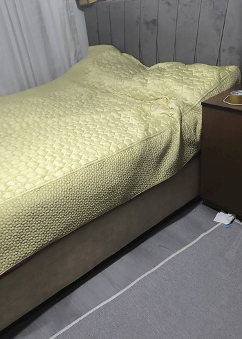 Pastel Bej Düz Yatak Örtüsü - Görsel 3