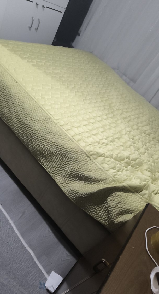 Pastel Bej Düz Yatak Örtüsü - Görsel 5